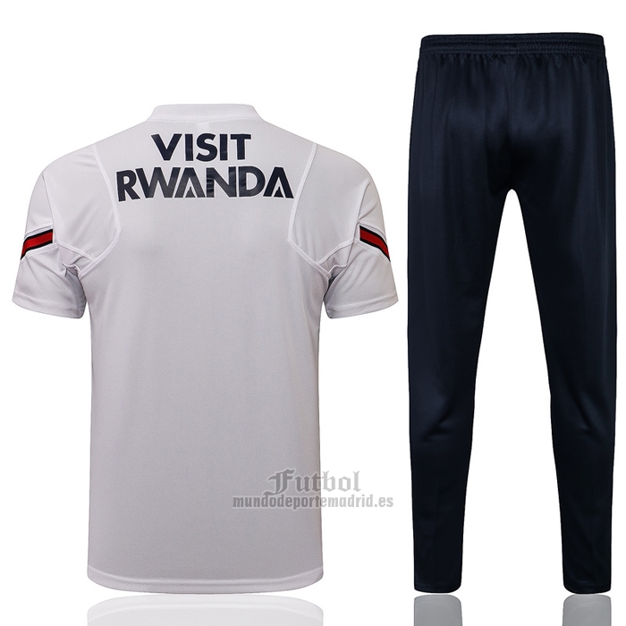 Chandal del Paris Saint-Germain Manga Corta 2021-2022 Blanco